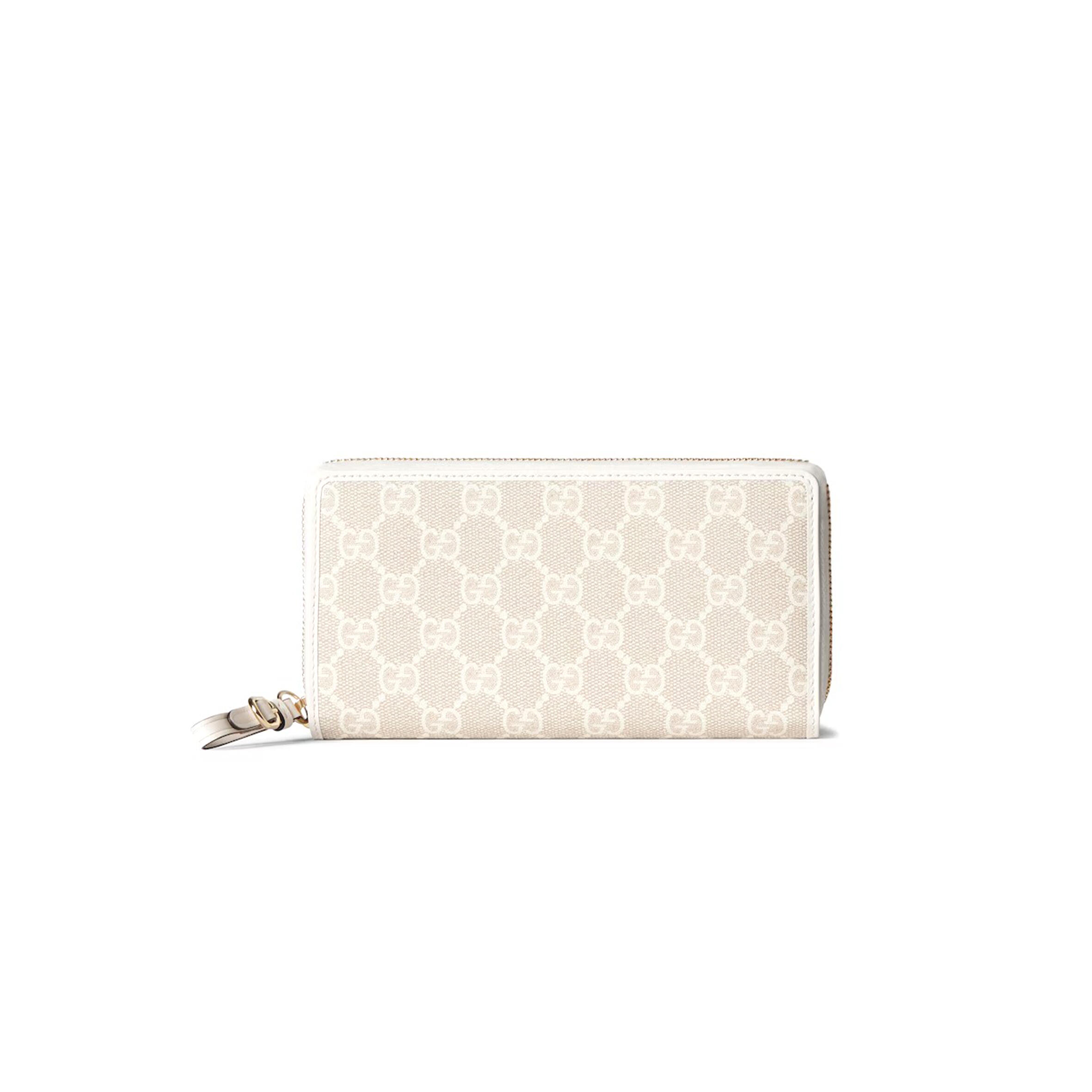 GUCCI GG EMBLEM ZIP AROUND WALLET 819122 (19*10*2.5cm)
